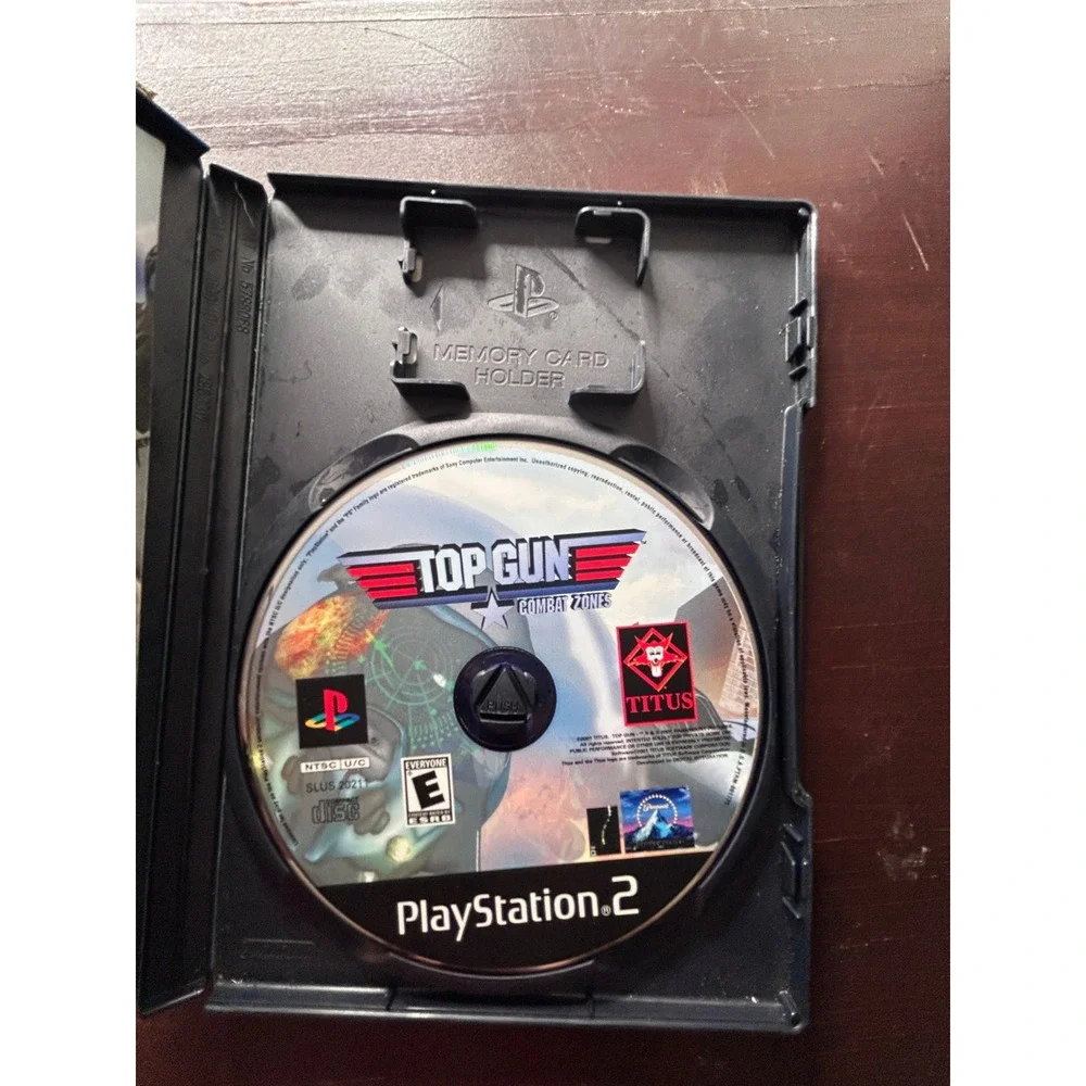Top Gun Combat Zones Sony PlayStation 2 PS2 Game Complete CIB Blue Disc-Tested